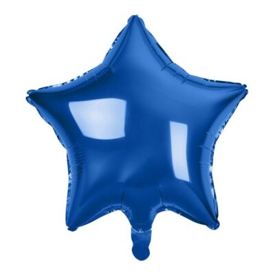 Balon foliowy wypełniony helem Gwiazda granatowy