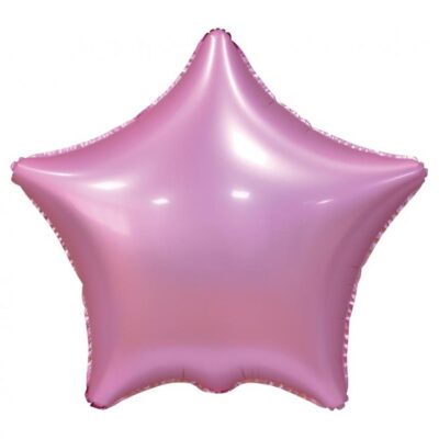 Balon foliowy wypełniony helem Gwiazda, matowy, różowy,matowy, różowy,