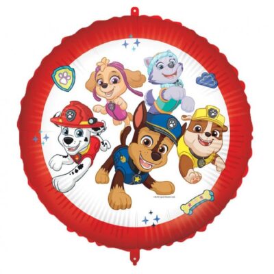 Okrągły balon foliowy Paw Patrol